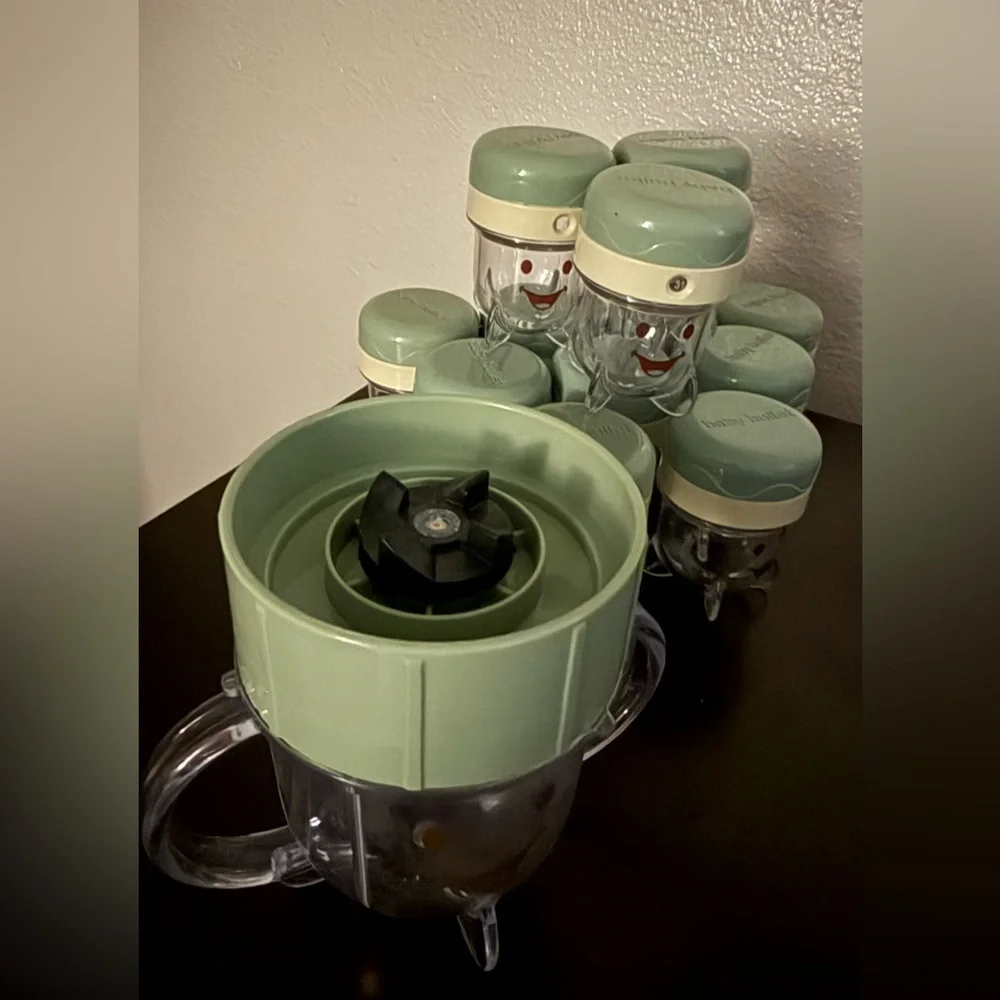 NutriBullet Baby Food Storage Cup & Mixer Bundle | 12 Cups + Blade Cup | Baby